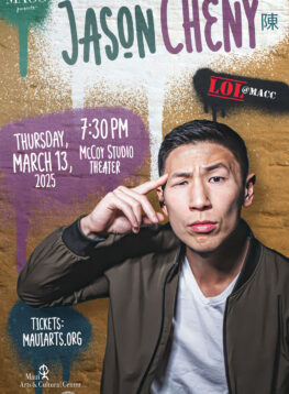 Poster design for Maui Arts and Cultural Center Jason Cheny comedy show, Maui, Hawaii